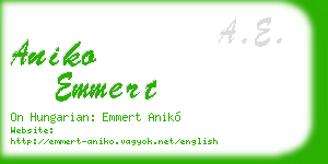aniko emmert business card